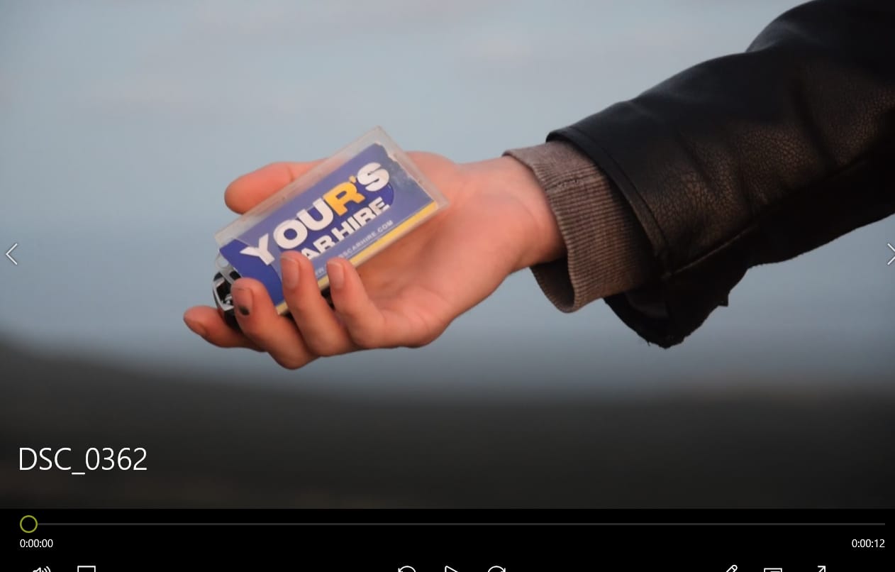 YOUR'S CAR HIRE keycard